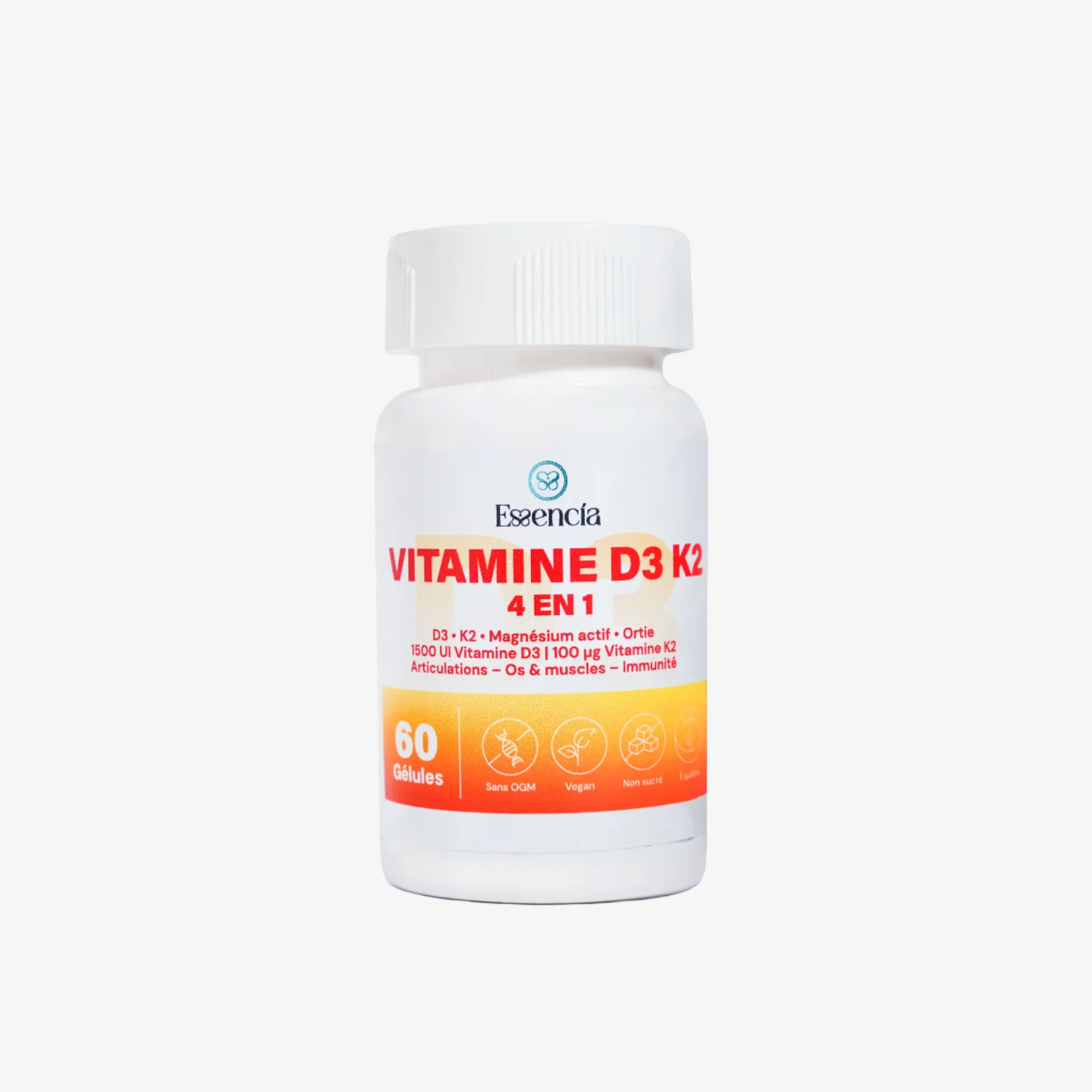 Vitamine D3 K2 4 en 1